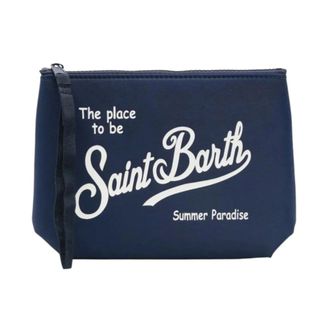 MC2 Saint Barth Clutches, female, Blue, Size: ONE SIZE Aline Nylon Clutch Bag