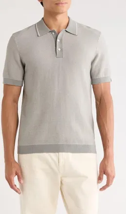 Rag & Bone Oliver Polo in Mist Grey at Nordstrom, Size Xx-Large