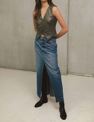 Elan Danielle Denim Skirt