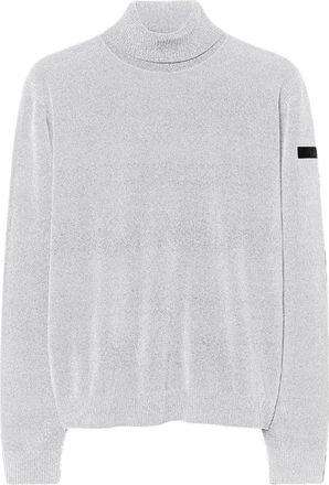 Roberto Ricci Design Fluwelen coltrui gebreid - Heren - Coltruien - Wit - XL - Polyester - Truien & Vesten