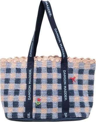 Damson Madder Raffia tote bag - women - Paper - One Size - Blue