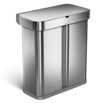 Simplehuman 58L sensor recycler with voice and motion control in Brushed at Nordstrom