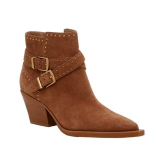 Dolce Vita Roland Western Bootie Pecan Tan ROLAND-BRN Womens