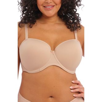 Elomi Smooth Full Figure Strapless Underwire Bra in Sahara at Nordstrom, Size 34Gg
