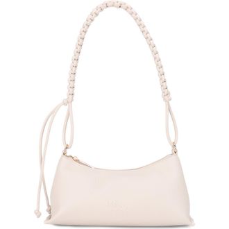 Mali + Lili Phoebe Vegan Leather Shoulder Bag in Bone at Nordstrom