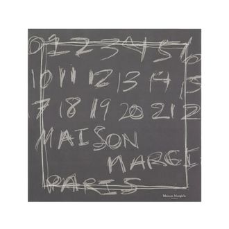 Maison Margiela S51Tf 0049 Scarf - Dames - Zijden sjaals - Grijs - ONE Size - Accessoires