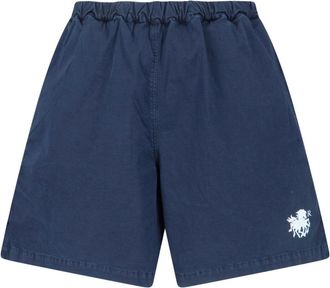 RANRA Blue Keel Mid-Rise Cotton Shorts