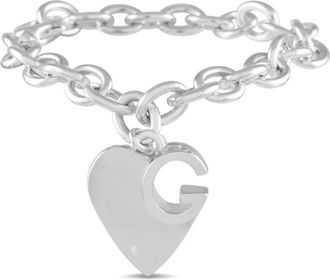 Gucci Bracciale con ciondolo Heart in argento sterling