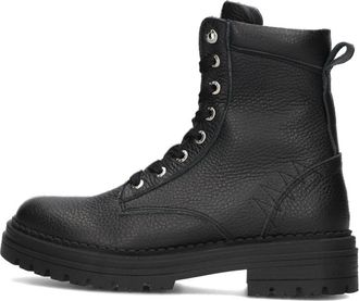 Red-Rag Meisjes Veterboots 12472 - Dames - Veterlaarzen - Zwart - 39 EU - Leer - Schoenen