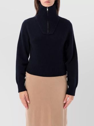 Maison Margiela high neck zip wool jumper