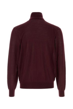 Saint Laurent 821739y76gm 6040 Bordeaux Exterior: Wool Maglieria Sweater