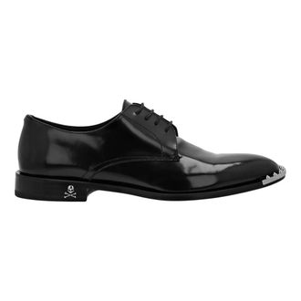 Philipp Plein Leren Derby Schoenen - Heren - Nette schoenen - Zwart - 48 EU - Leer - Schoenen