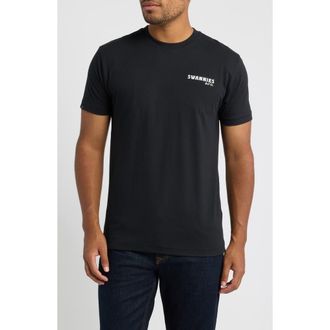 Swannies Sips Graphic T-Shirt in Black at Nordstrom, Size Xx-Large