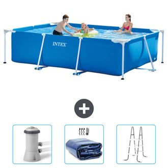 Intex Piscina Con Estructura Rectangular - 300x200x75 Cm - 4-piezas Scb83