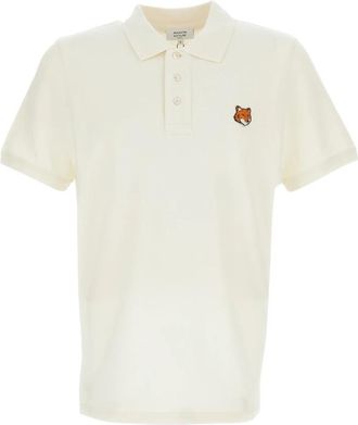 Maison Kitsun&eacute; Polo Shirt - Heren - Polos - Beige - L - Tops