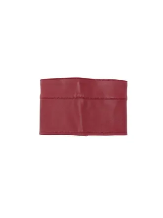 MRZ Faux Leather Collar - Red