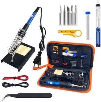 OEM Kit De Soldador Electr&oacute;nico, Herramienta De Soldadura De Temperatura Ajustable De 60 W, 5 Puntas De Soldadura, Bomba De Soldadura, Soporte Para Soldad