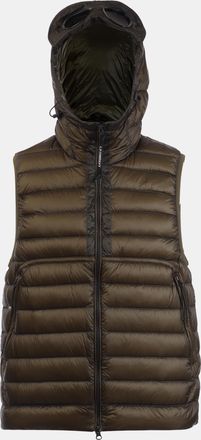 C.P. Company Mens C.P. Company D.D. Shell Goggle Down Gilet in Green