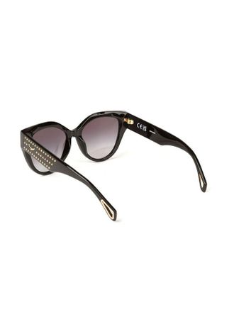 Zadig&Voltaire Womens Sunglasses Glossy Black Acetate Eyewear