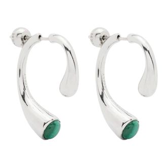 Panconesi Accessoires, Dames, Grijs, ONE Size, P Malachiet Oorbellen