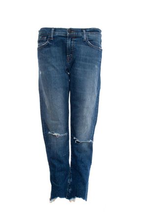 J Brand Mid blue jeans with rips