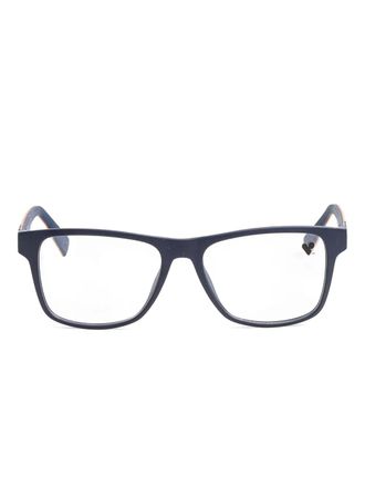 Lacoste logo-print glasses - men - Acetate - 53 - Blue