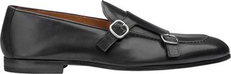 Doucal's Buckle Loafer - Heren - Loafers - Zwart - 44 EU - Leer - Schoenen