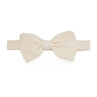Lardini Accessoires, unisex, Wit, ONE Size, Polyester, Papillon in Satin