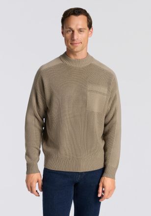 Boss Orange by Hugo Boss Strickpullover BOSS ORANGE Andern, Herren, Gr. XXL, open gr&uuml;n346, Strick, Obermaterial: 70% Schurwolle, 30% Polyacryl, unifarben, relaxed fit normal, 
