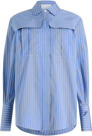 Patou Camicia Safari in popeline - Blu