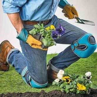 OEM Par De Rodilleras De Jardiner&iacute;a, Rodilleras Ajustables, Rodilleras Para Jard&iacute;n, Color Azul