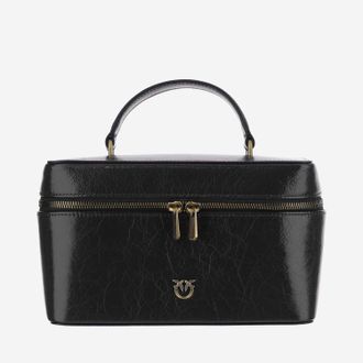 Pinko Beauty Bag Pinko In Pelle Con Logo