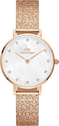 Daniel Wellington Petite Lumine Pressed Piano Rose Gold-Tone Ladies Watch