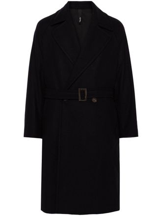 Hev&ograve; Cappotto doppiopetto - Blu
