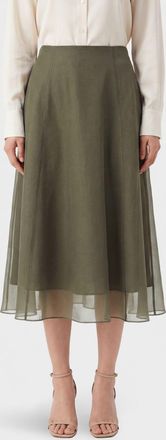 Brunello Cucinelli Gonna Circle midi in seta