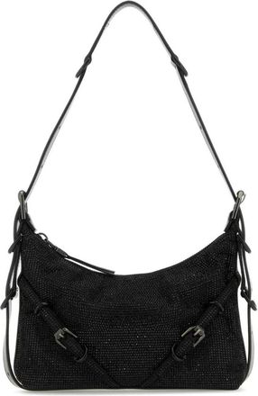 Givenchy Mini Voyou Schoudertas - Dames - Schoudertassen - Zwart - ONE Size - Katoen - Tassen