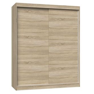Hucoco Paolo - Armario Con 2 Puertas Correderas - Ancho 160 Cm - Vestidor Con 2 Puertas