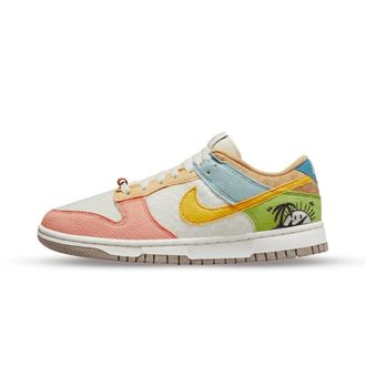 Nike Fitness, Dames, Veelkleurig, 39 EU, Leer, Dunk Low Retro Sun Club