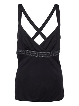 Versace Greca-detailing top - Black