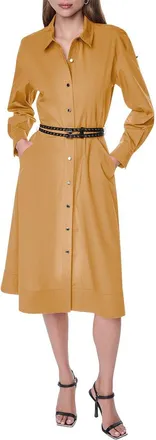 DKNY Dkny Roll Tab Button-Down Dress