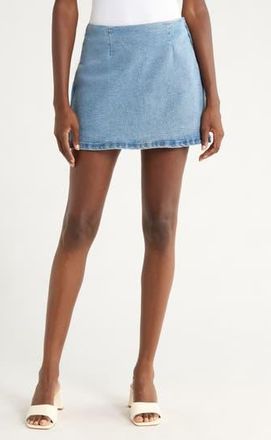 Steve Madden Cindi Denim Miniskirt in Forever Blue at Nordstrom Rack, Size Xx-Large