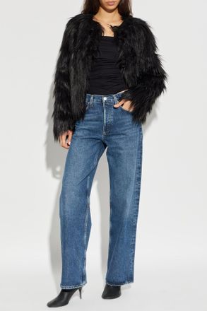 Stand Studio Eilish Faux Fur, Womens, Black