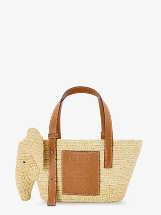 Loewe Borsa a mano Elephant in rafia e pelle - LOEWE - gender_Woman