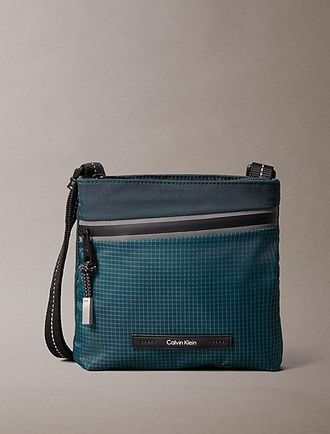 Calvin Klein Gestreepte utility flat pack met rits