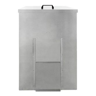 MonsterShop Galvanised Coal Bunker - 150kg in Silver
