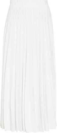 Balmain Pleated Close-knit Midi Skirt - White - 34 (UK6 / XS)