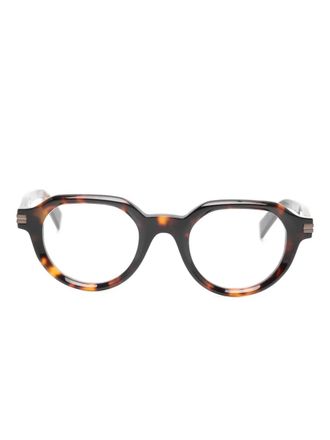 Ermenegildo Zegna round-frame glasses - Brown