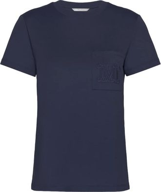 Max Mara Mujer, Camisetas, Azul, Talla: S