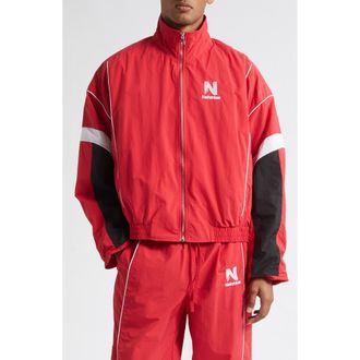 Nahmias Nylon Warm Up Jacket in Red at Nordstrom, Size Xx-Large