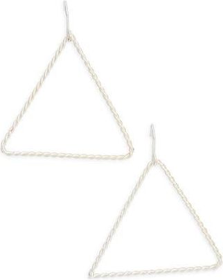 Karine Sultan Open Triangle Drop Earrings in Silver at Nordstrom Rack
